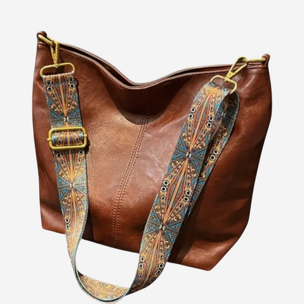 Léonie | Sac à bandoulière rétro avec bandoulière à motif