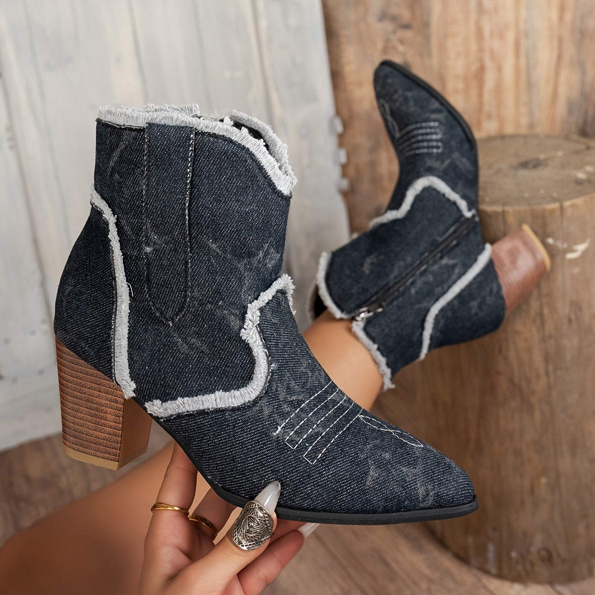 GISELLE | BOTTINES EN DENIM - ÉLÉGANTES & CONFORTABLES