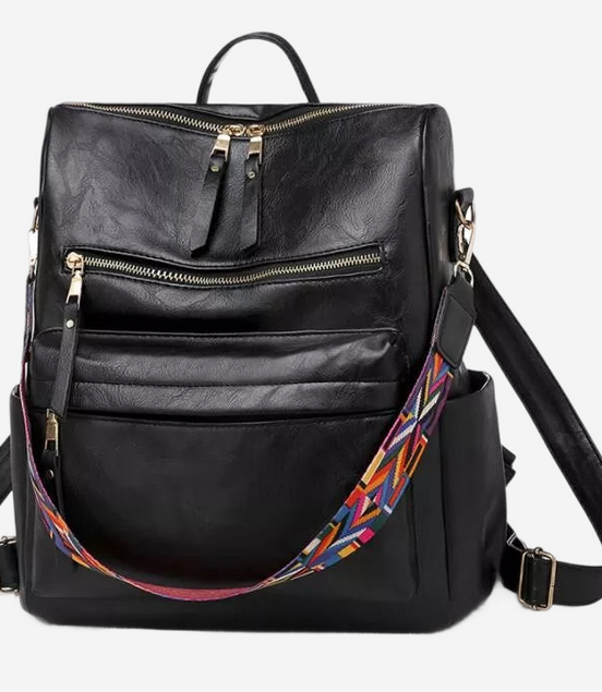 Léonie | Sac à dos en cuir avec grande capacité