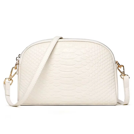 Léonie | Belle mini sac à bandoulière en simili cuir avec motif crocodile