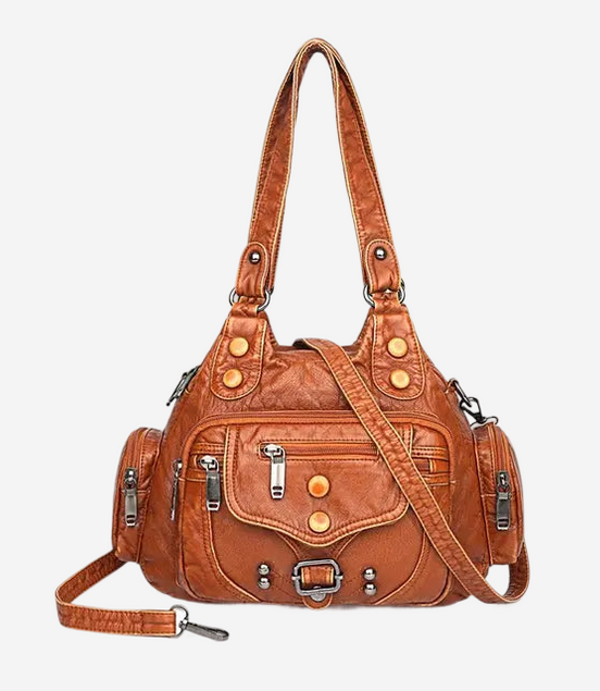 Léonie | Aurelie – Grand sac multifonction en cuir vegan