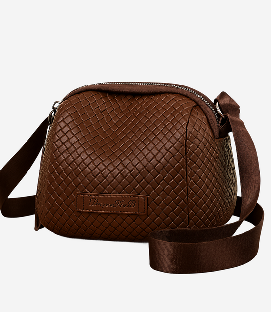 Léonie | Bodil – Sac à bandoulière avec texture en relief tressé