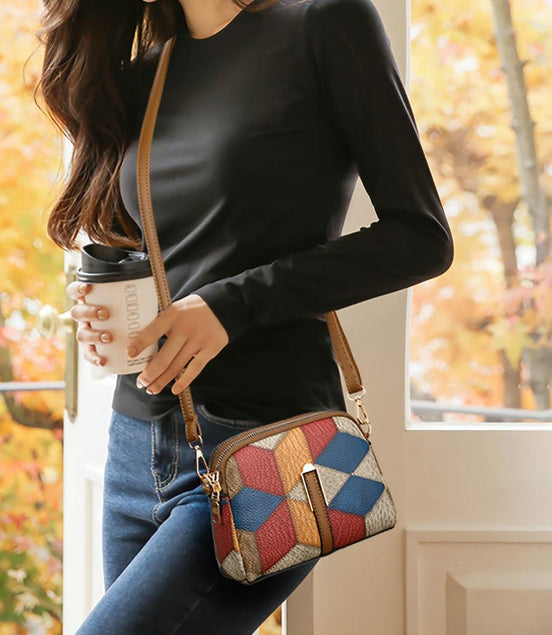 Léonie | Mini Sac Bandoulière Patchwork