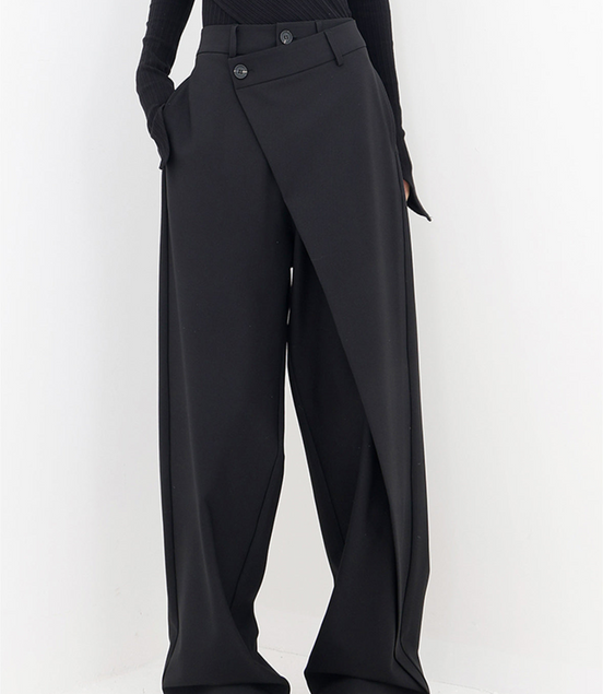 SELENE | PANTALON BAGGY ASYMÉTRIQUE