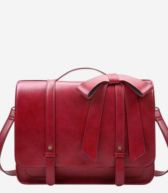 Léonie | Sac rétro Twist en Bleu-Rose