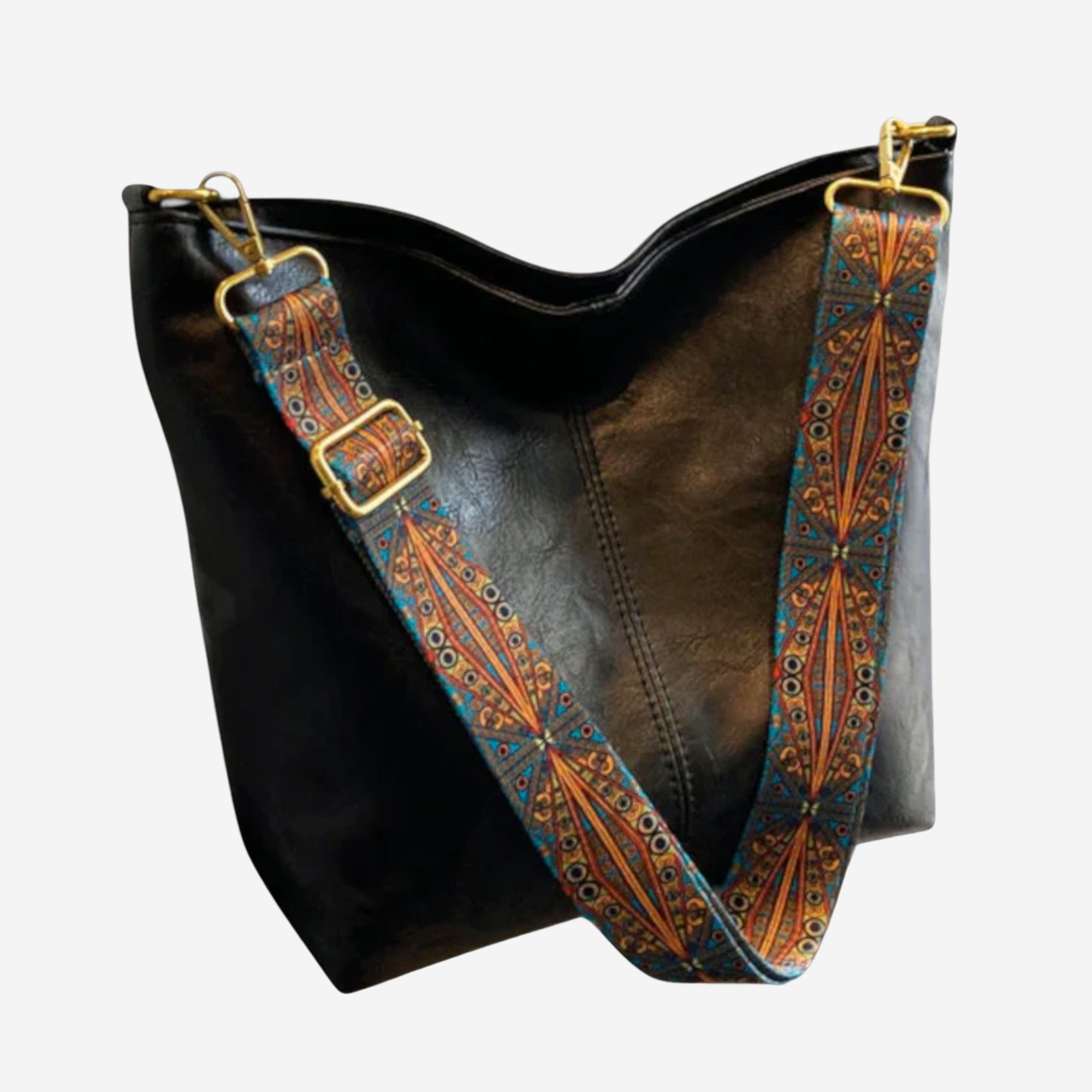 Léonie | Sac à bandoulière rétro avec bandoulière à motif