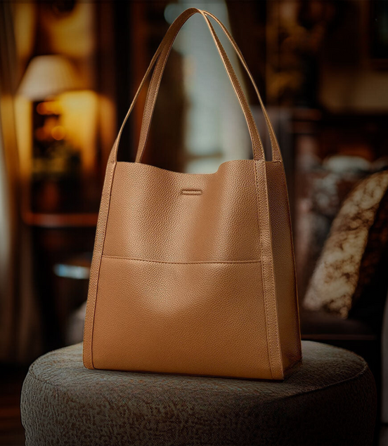 Léonie | Sac à main luxueux en cuir doux