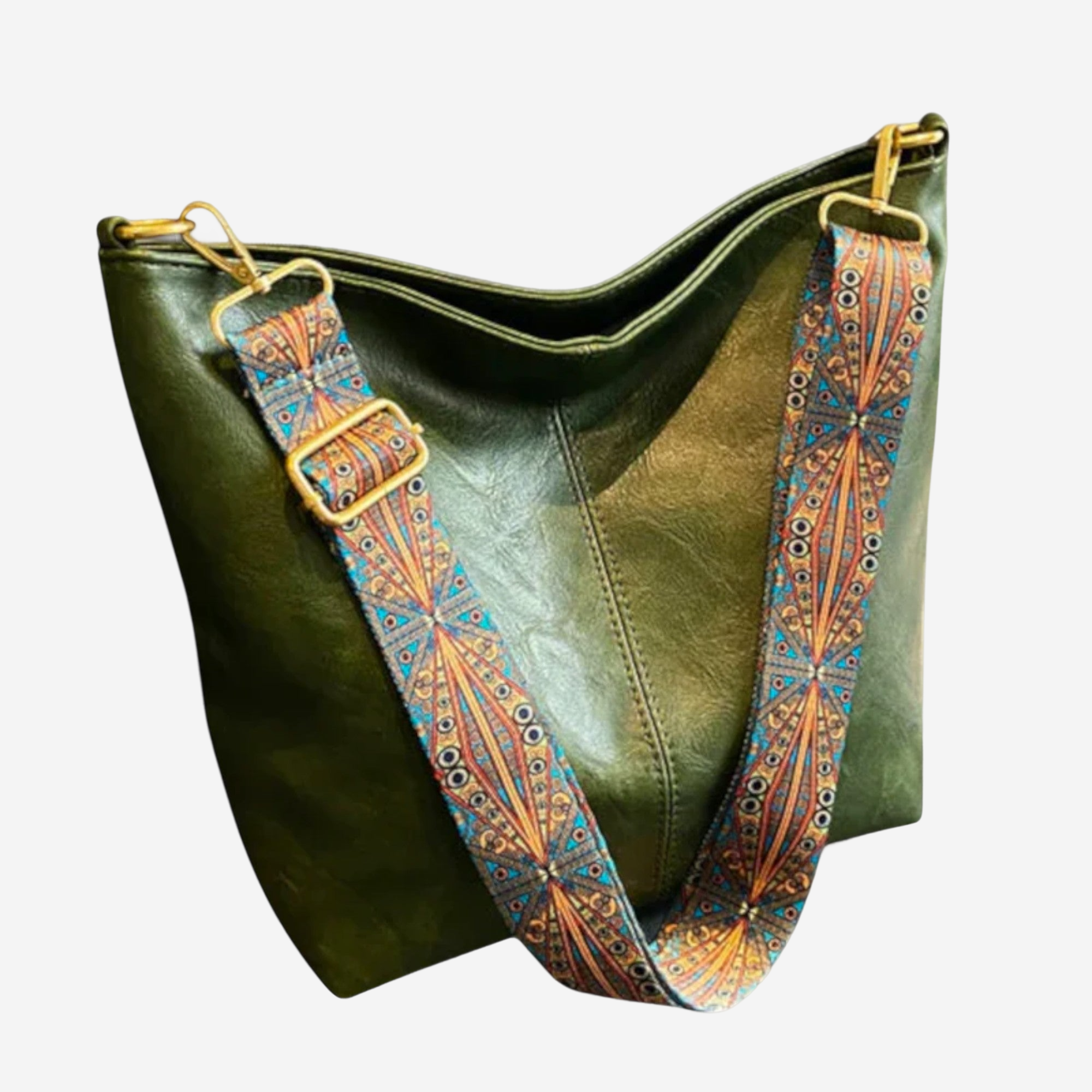 Léonie | Sac à bandoulière rétro avec bandoulière à motif