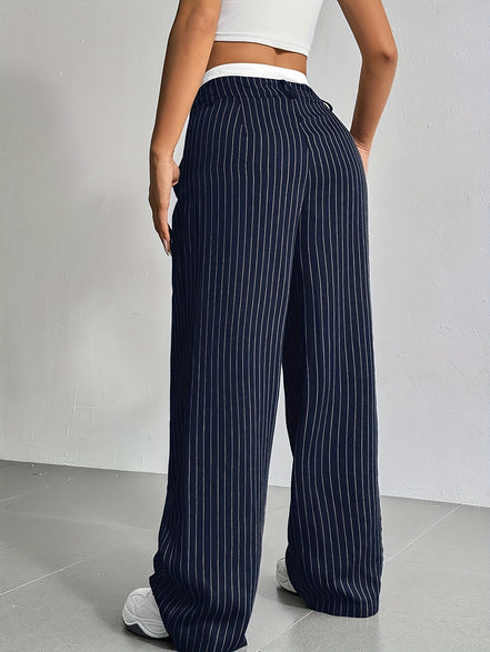 MADELEINE | PANTALON LARGE RAYÉ