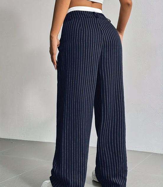 MADELEINE | PANTALON LARGE RAYÉ