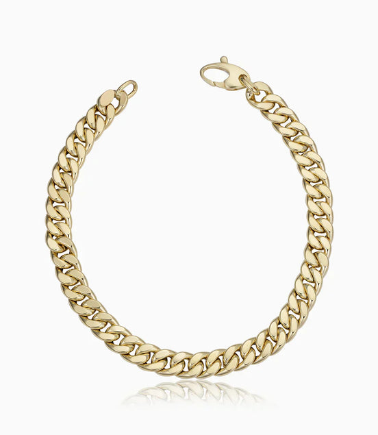 Léonie | Bracelet en or à bras cubain