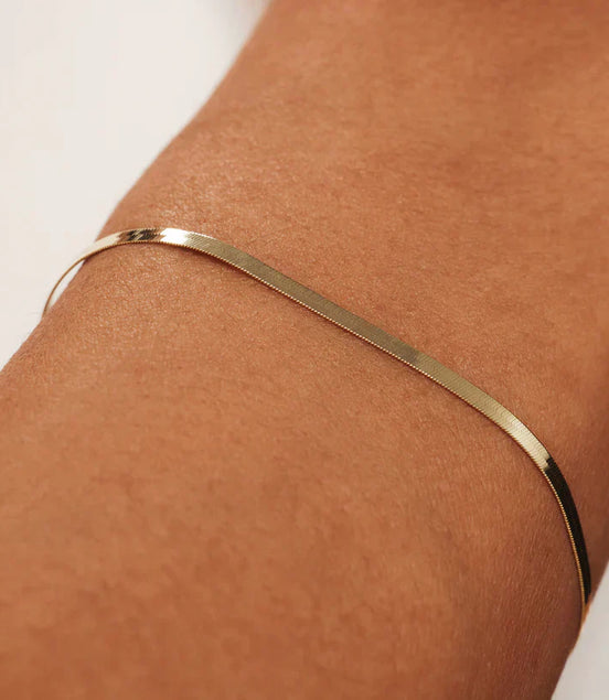 Léonie | Bracelet serpent soleil en or