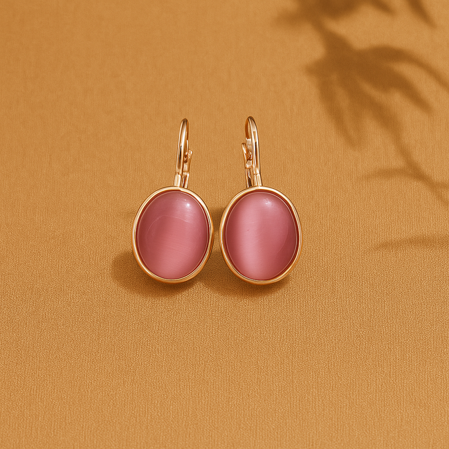 Léonie | Boucles d'oreilles en pierre de lune vintage exclusives