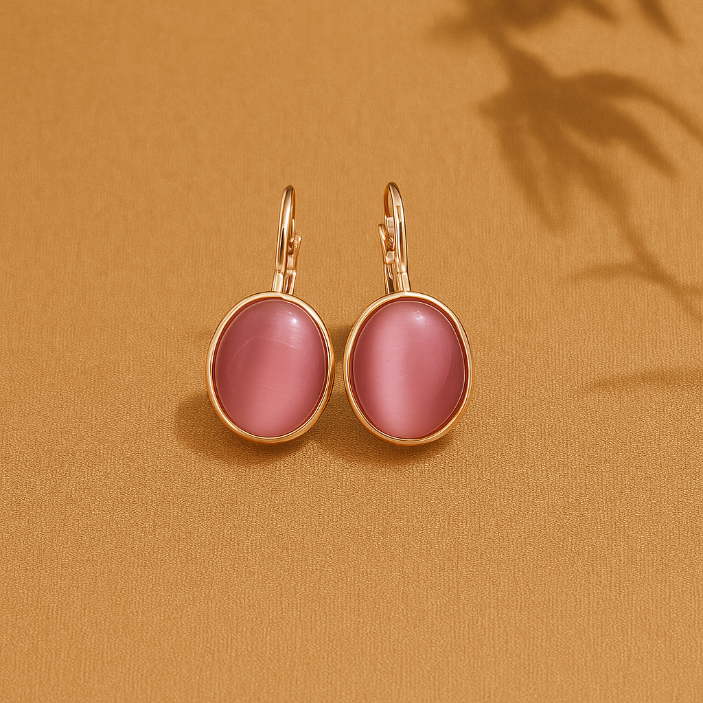 Léonie | Boucles d'oreilles en pierre de lune vintage exclusives