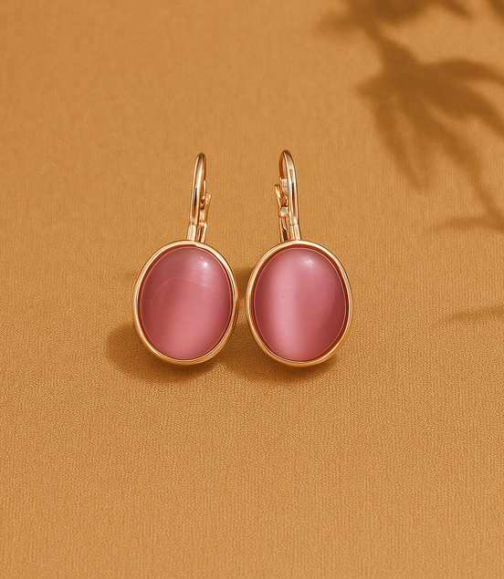 Léonie | Boucles d'oreilles en pierre de lune vintage exclusives