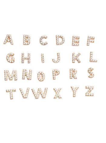 Léonie | Boucles d'oreilles initiales en or