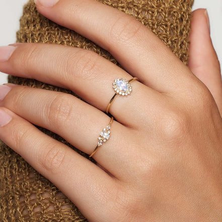 Léonie | Bague Muse en or Månsten