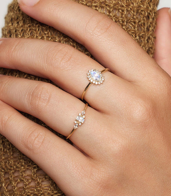 Léonie | Bague Muse en or Månsten