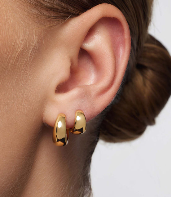 Léonie | Boucles d'oreilles mini-örhängen en or