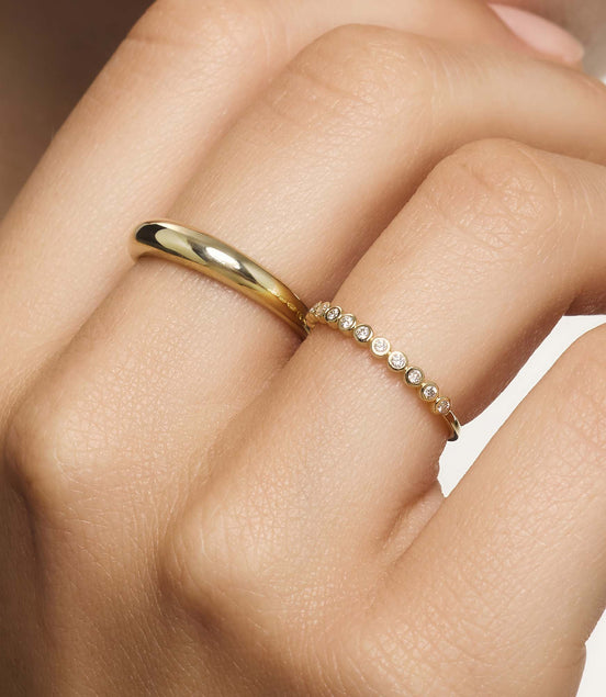 Léonie | Diamant bleu saphir en or