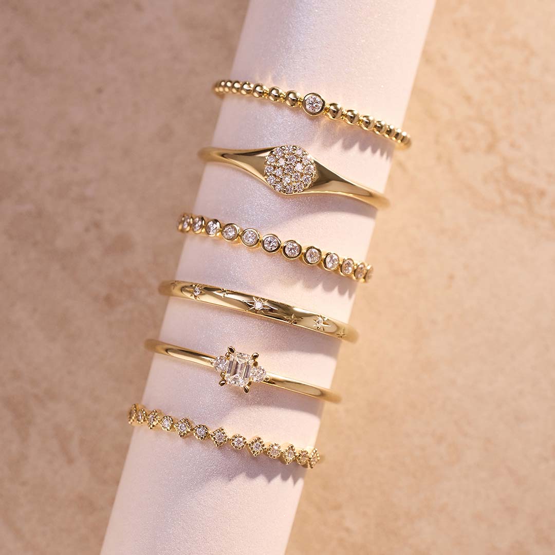 Léonie | Diamant bleu saphir en or