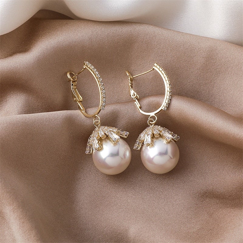 Léonie | Boucles d'oreilles Malia Perle
