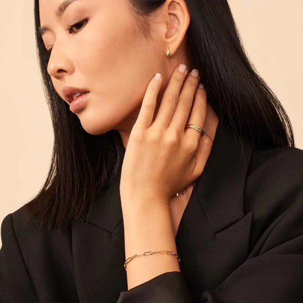 Léonie | Bracelet en or à maillons de Venise