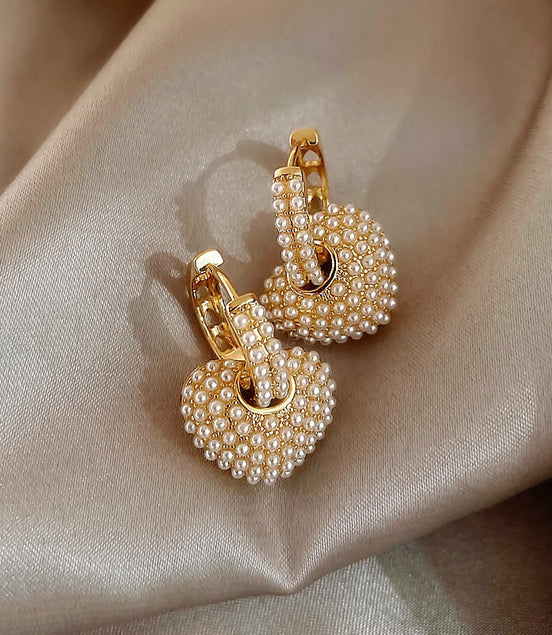 Léonie | Boucles d'oreilles en forme de cœur Yuli