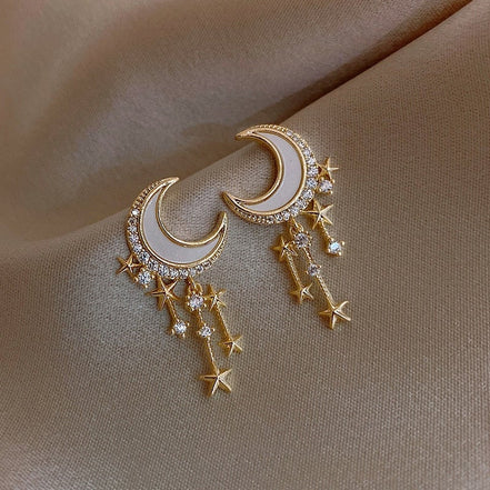 Léonie | Boucles d'oreilles Lune de Luxe
