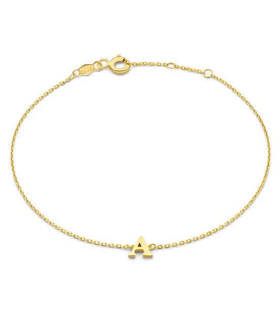 Léonie | Vita Signa bracelet initial en or