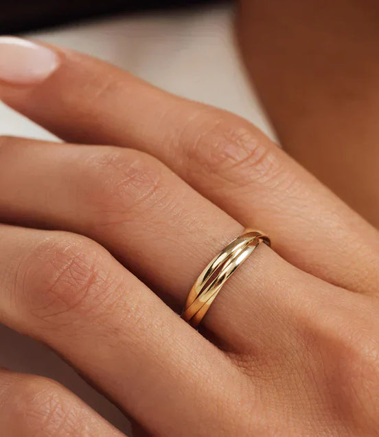 Léonie | Bague Trielle en or Léna