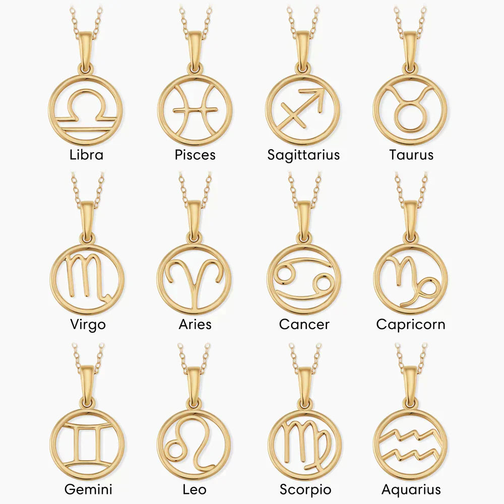 Léonie | Collier en or du signe astrologique