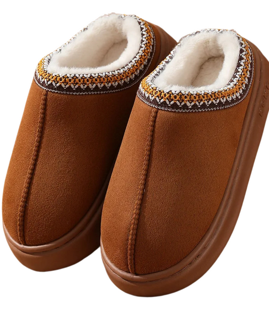 LÉA-MARIE | CHAUSSONS À DOUBLURE CHAUDE