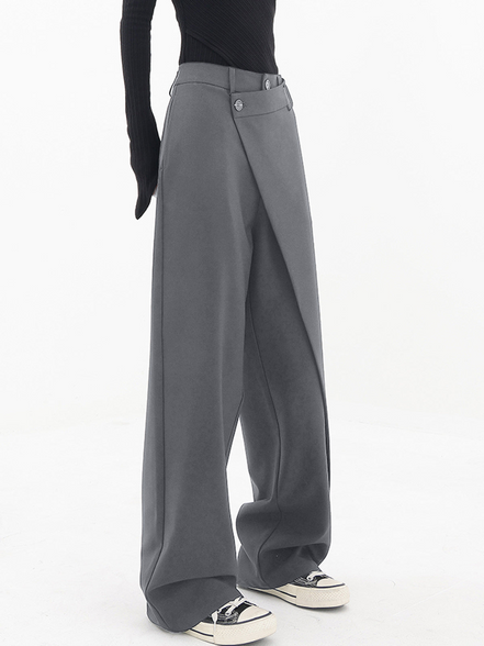 SELENE | PANTALON BAGGY ASYMÉTRIQUE