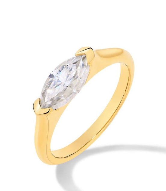 Léonie | Bague tunn Hailey Playa en or