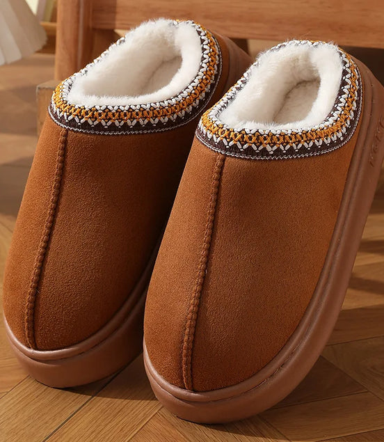 LÉA-MARIE | CHAUSSONS À DOUBLURE CHAUDE