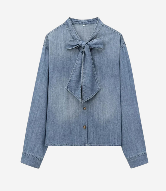 Léonie | Blouse avec nœud