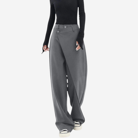 Léonie | Pantalons larges irréguliers pour femmes – Pantalons tendance, coupe décontractée