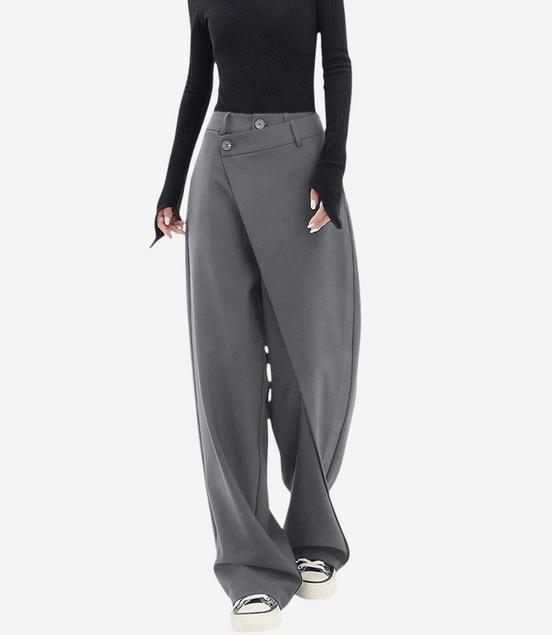 Léonie | Pantalons larges irréguliers pour femmes – Pantalons tendance, coupe décontractée