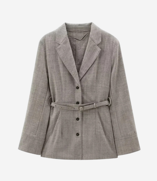 Léonie | Veste avec ceinture
