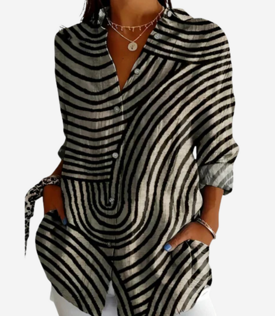 Léonie | Chemisier coloré à motifs