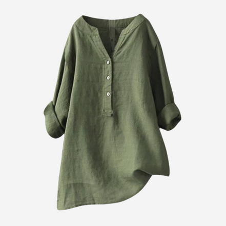 Léonie | Chemise en lin légère et confortable avec boutons