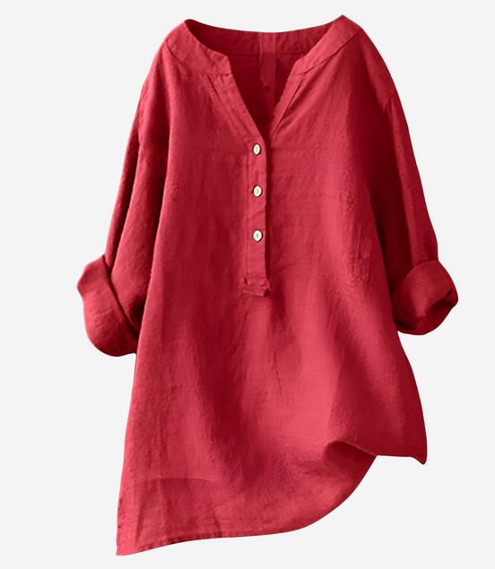 Léonie | Chemise en lin légère et confortable avec boutons