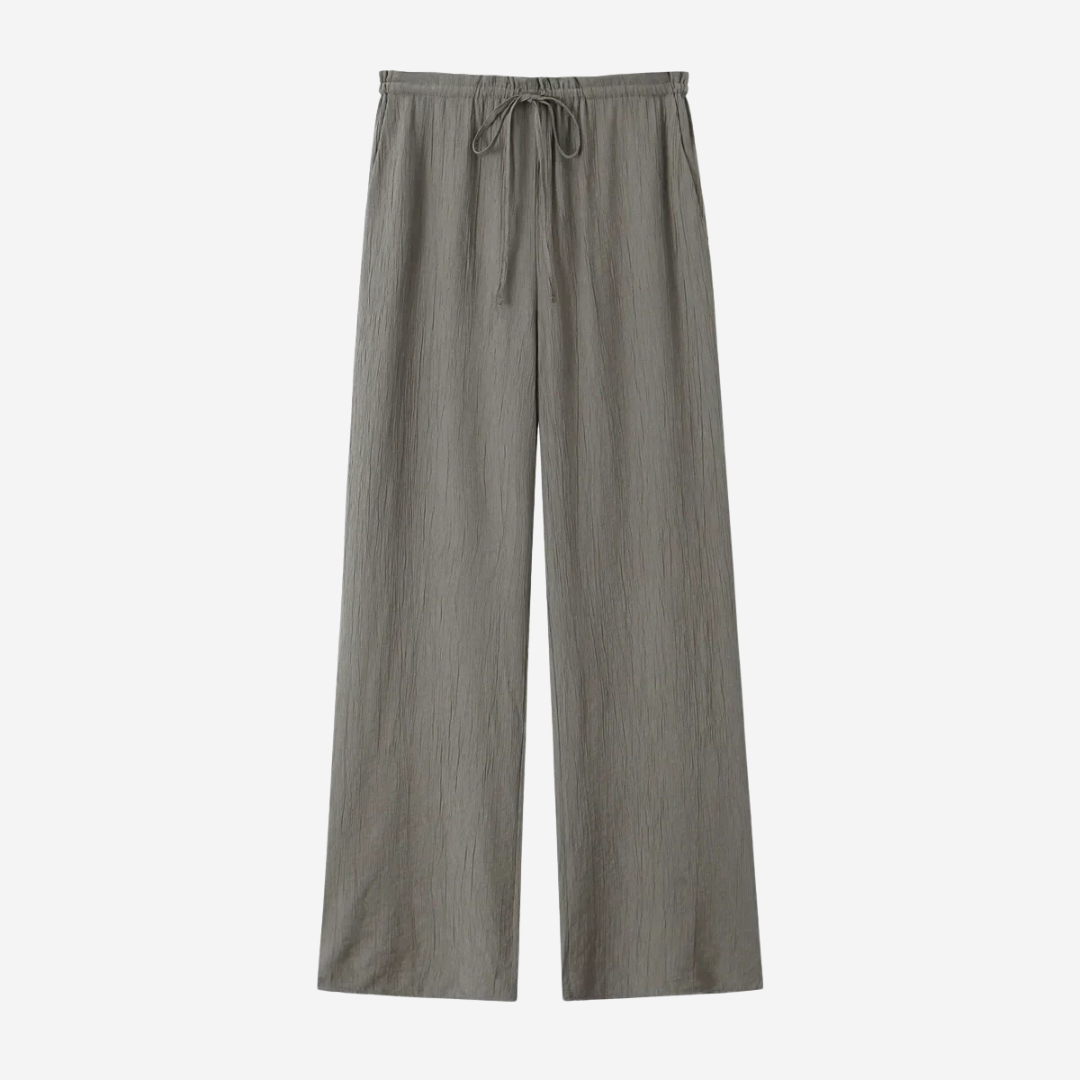 Léonie | Pantalons linne avec coupe droite