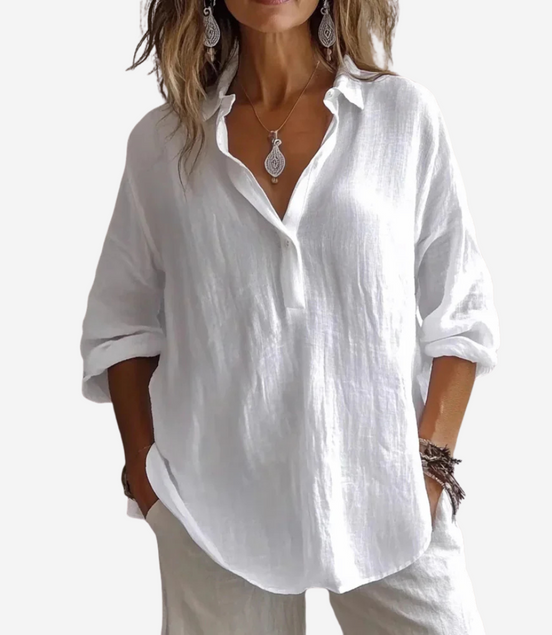 Léonie | Chemisier Décontracté et Chic