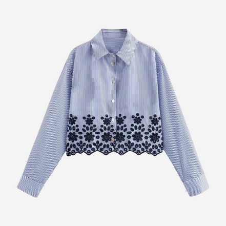 Léonie | Chemise brodée