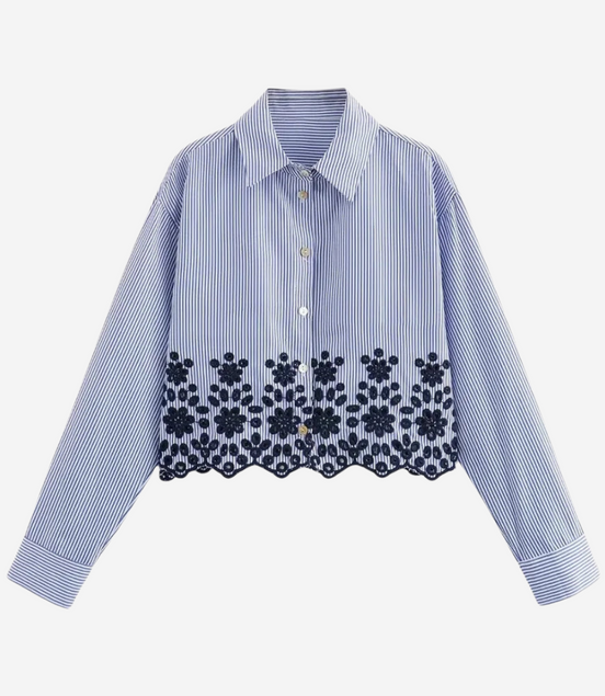 Léonie | Chemise brodée