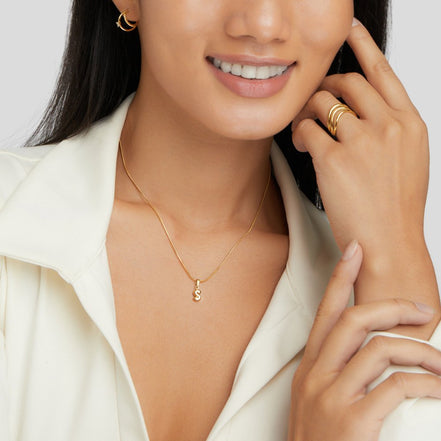 Léonie | Collier avec lettres en bulles chic