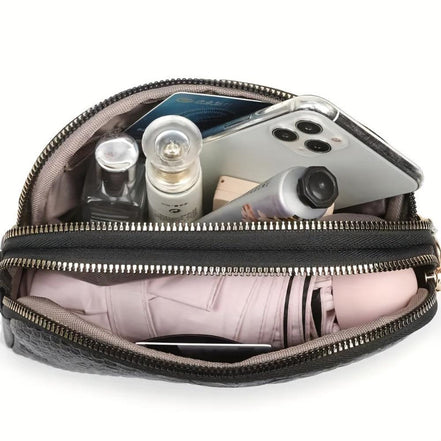 Léonie | Belle mini sac à bandoulière en simili cuir avec motif crocodile