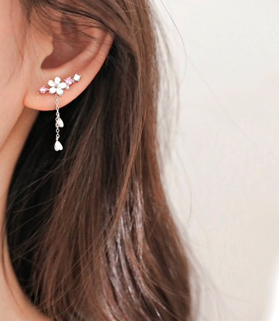 Léonie | Boucles d'oreilles Fleur de Cerisier